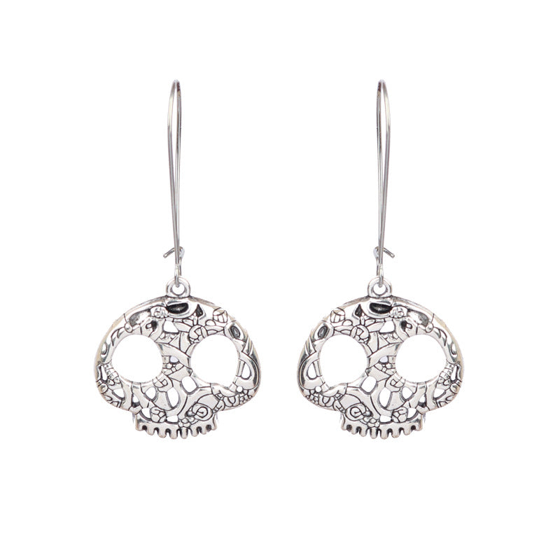 Wholesale  Skull  Web Earrings Dark Wind Style Alloy Jewelry Accessory Gift