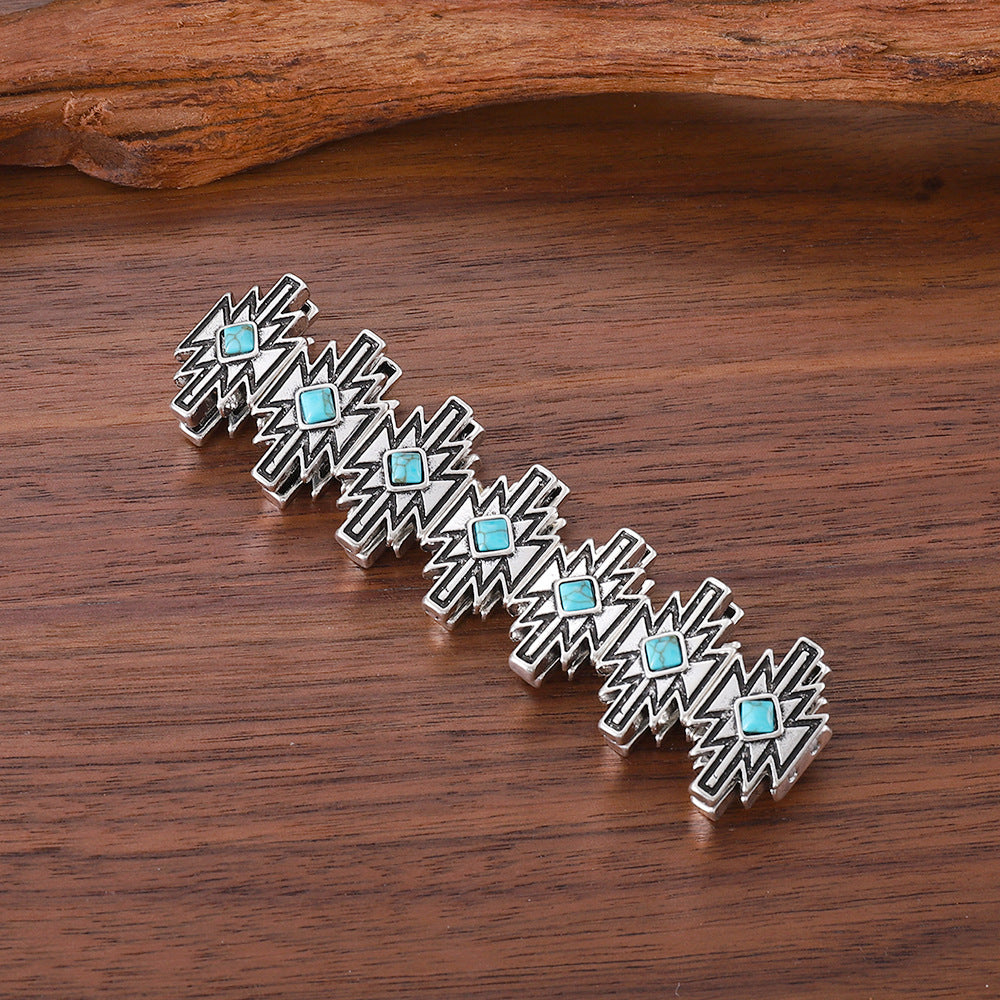 Wholesale Bohemian Style Adjustable Bracelet Turquoise Tone Zinc Alloy Electroplated Fashion Accessory