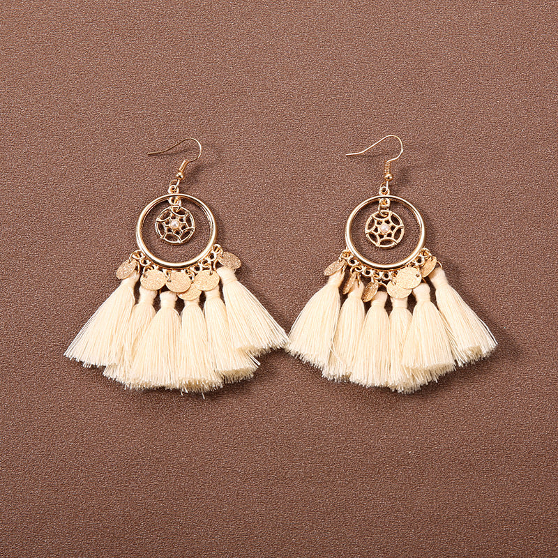 Wholesale Retro Bohemian Ethnic Style Earrings Tassel Earrings ACC-ES-Gumi005