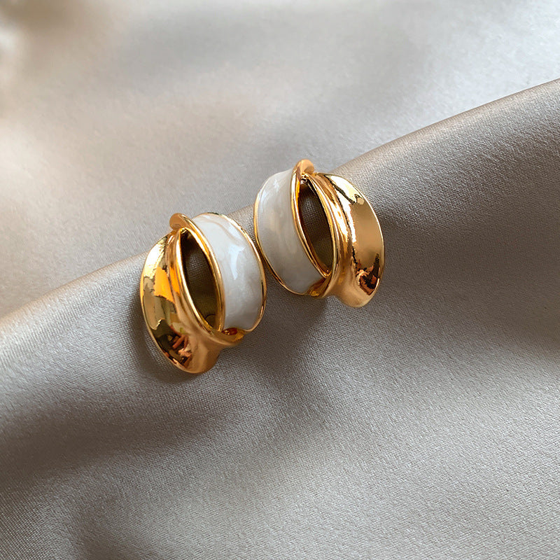 Wholesale Retro Unique Geometric Earrings Luxury Square Earrings