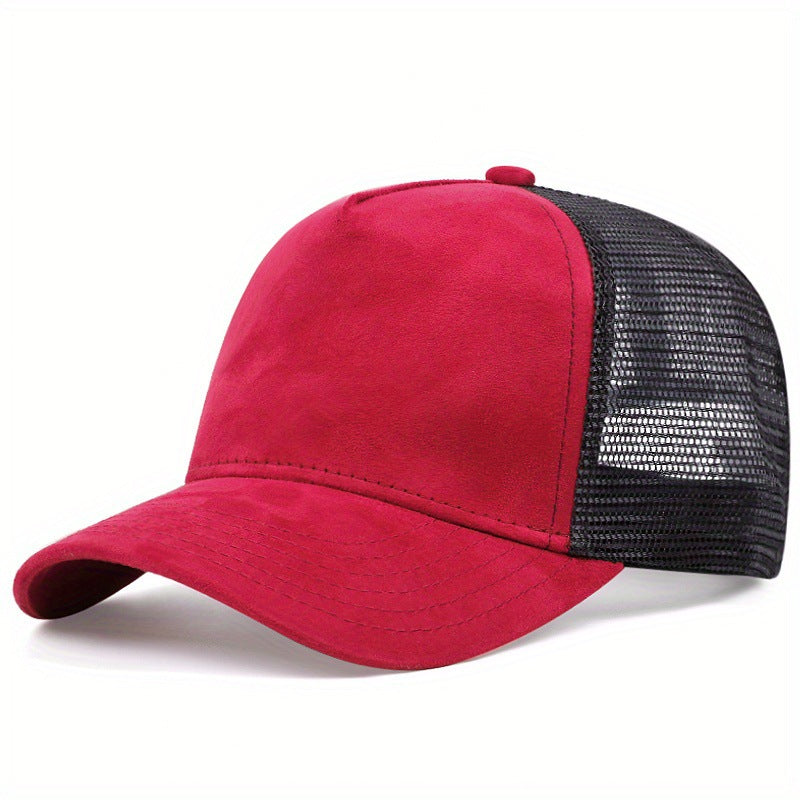 Wholesale Solid Color Cotton Suede Mesh Hat Baseball Cap ACC-HT-QiNiao005