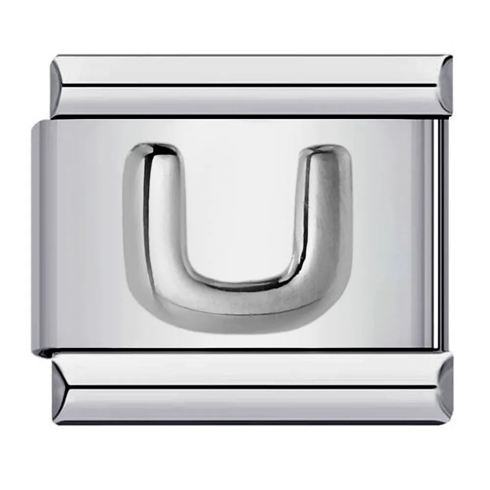 Wholesale Italian Charm Bracelet 9mm DIY punk Creative Stainless Steel Composable Bracelet