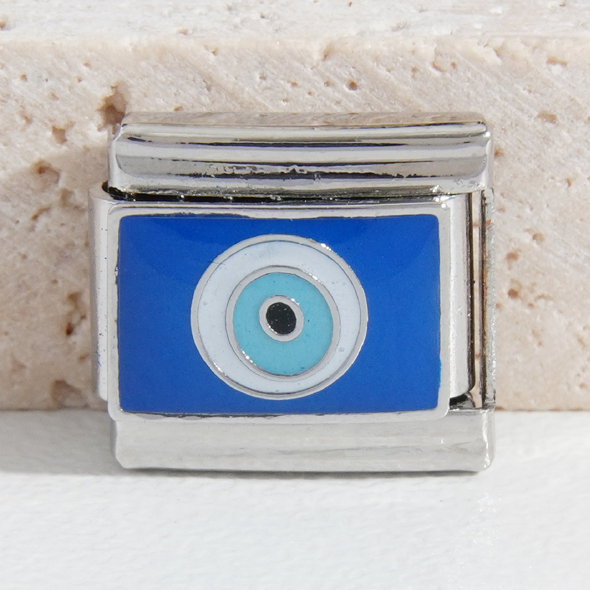 Wholesale Italian Charm Bracelet 9mm DIY Splicing Devil Eye Stainless Steel Composable Bracelet