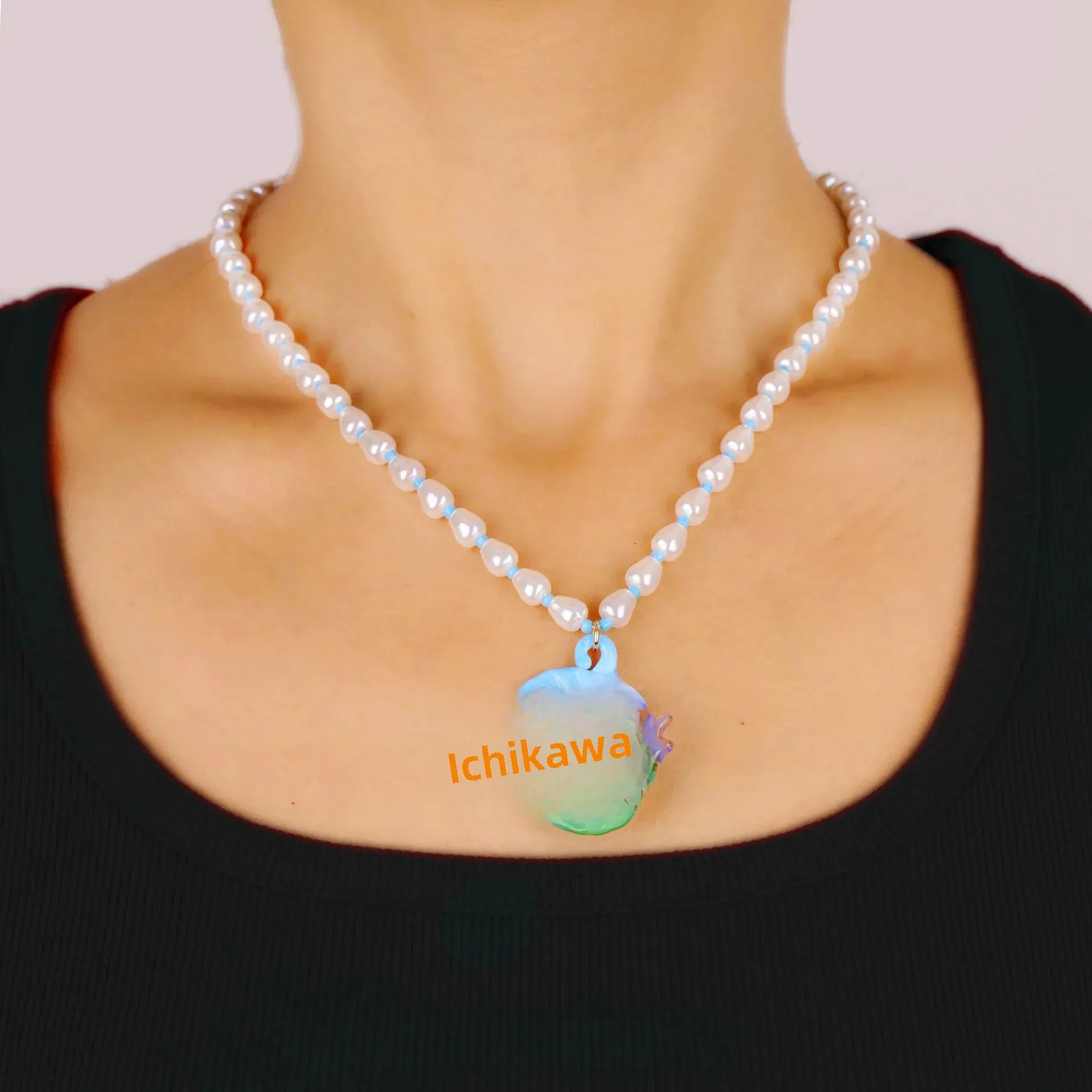 Wholesale  tropical marine fish pearl necklace