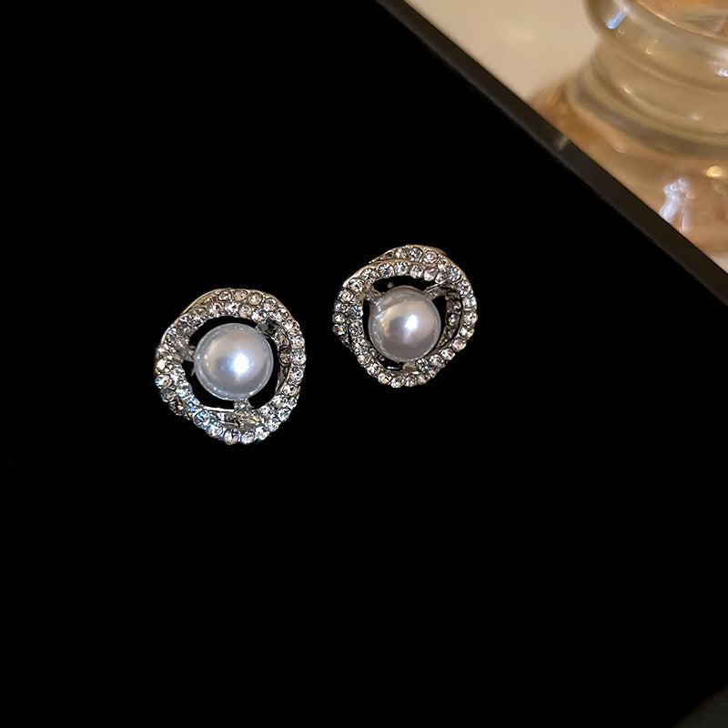Wholesale Zircon Pearl Earrings Vintage Earrings ACC-ES-Huiih001