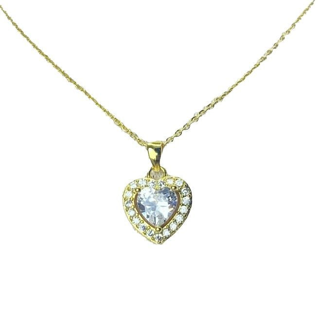 Wholesale Stylish Copper Heart Pendant Necklace For Women Trendy Beating Heart Design Jewelry Accessory