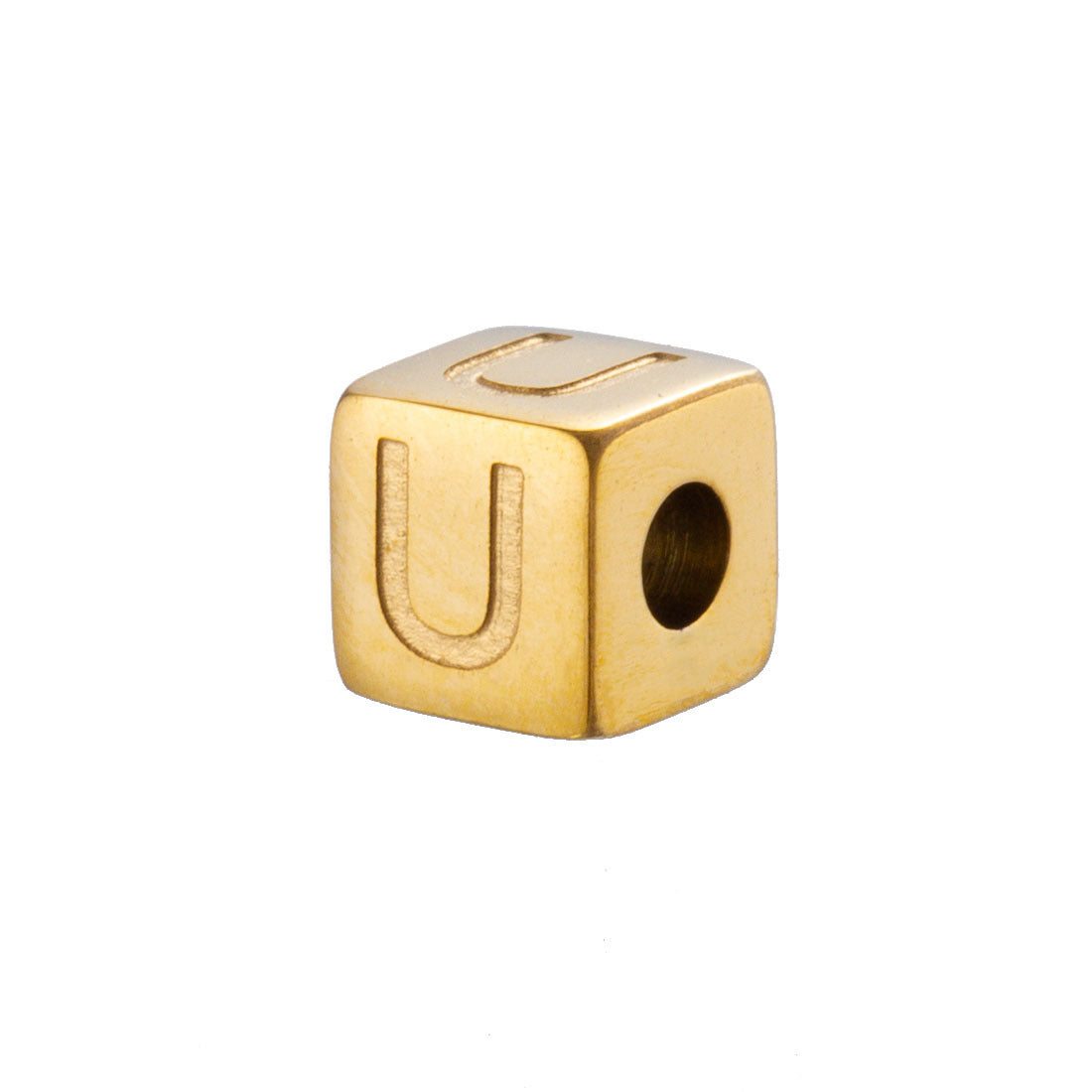Wholesale 26 English Alphabet Accessories Geometric Stainless Steel Gold Sugar Jewelry Accessories