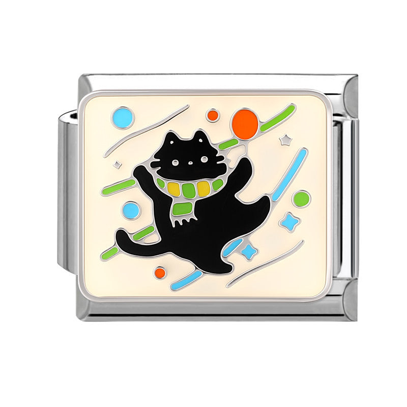 Wholesale Italian Charm Bracelet 9mm DIY Splicing Cute Animal Stainless Steel Composable Bracelet