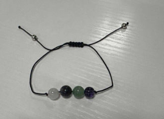 Wholesale  Fashion Bracelet Wax Beaded Hand Rope Five Beads Combination  Bracelet