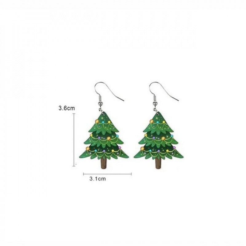 Wholesale Christmas  Acrylic Flat  Earrings