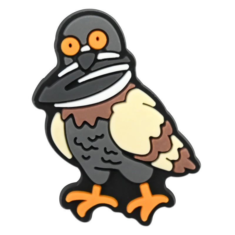 Wholesale Random 100pcs British style clogs    PVC Soft Rubber Shoe Buckle Decoration