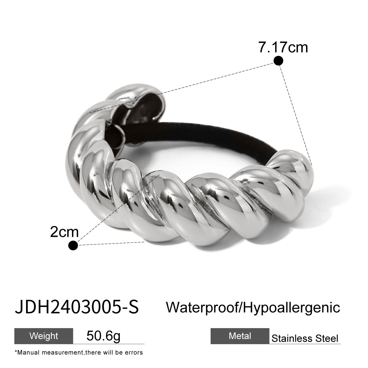 Wholesale stainless steel hair rope and hair band