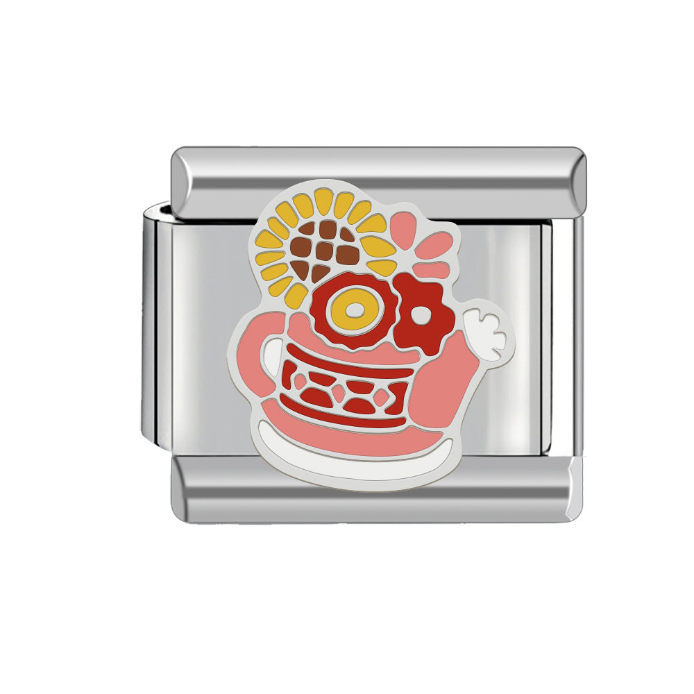 Wholesale Italian Charm Bracelet Stainless Steel Bracelet 9mm DIY Pattern Free Stitching Detachable Composable Bracelet ACC-BT-JL008