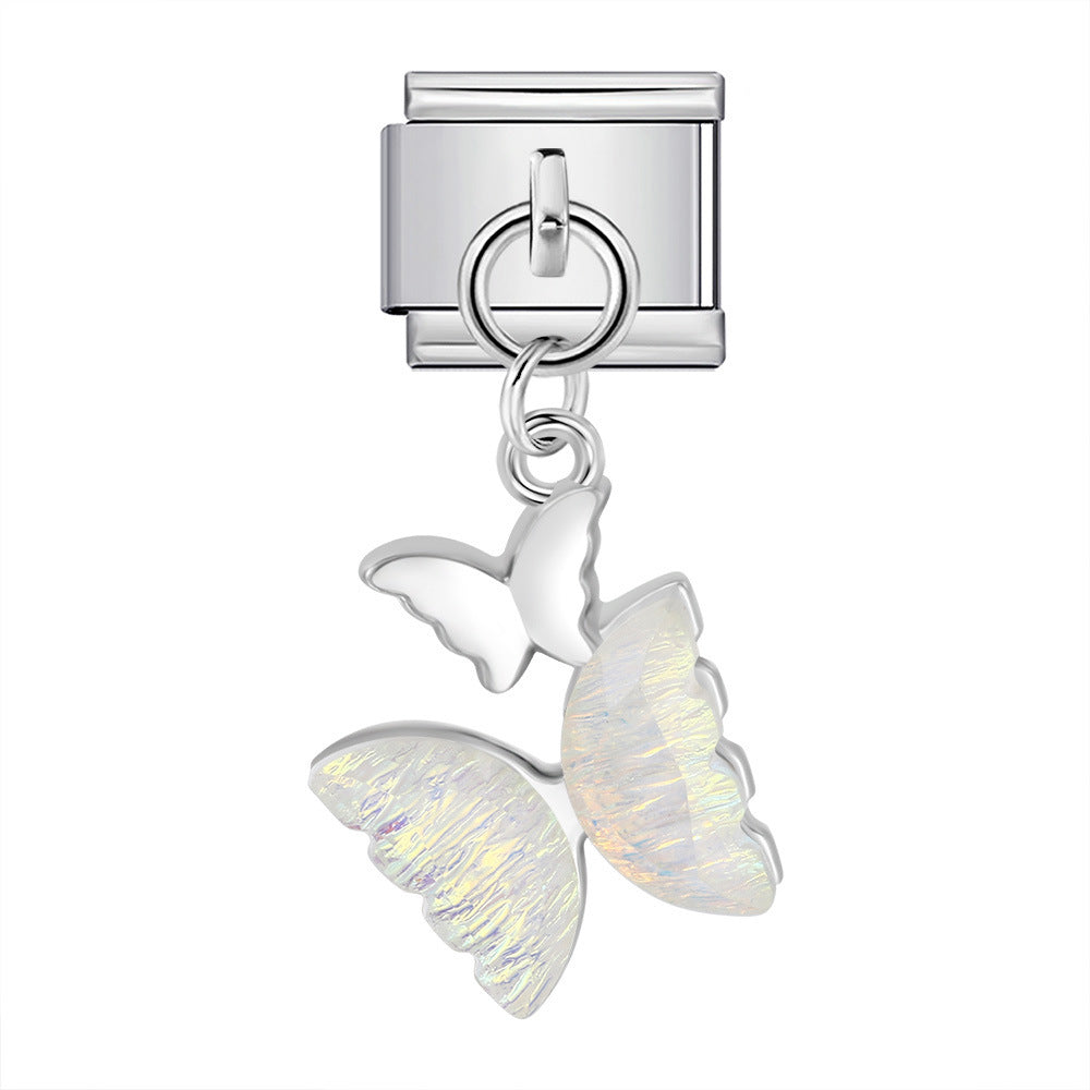 Wholesale   Italian Charm Bracelet 9mm DIY Single Hook Creative Stainless Steel Composable Bracelet