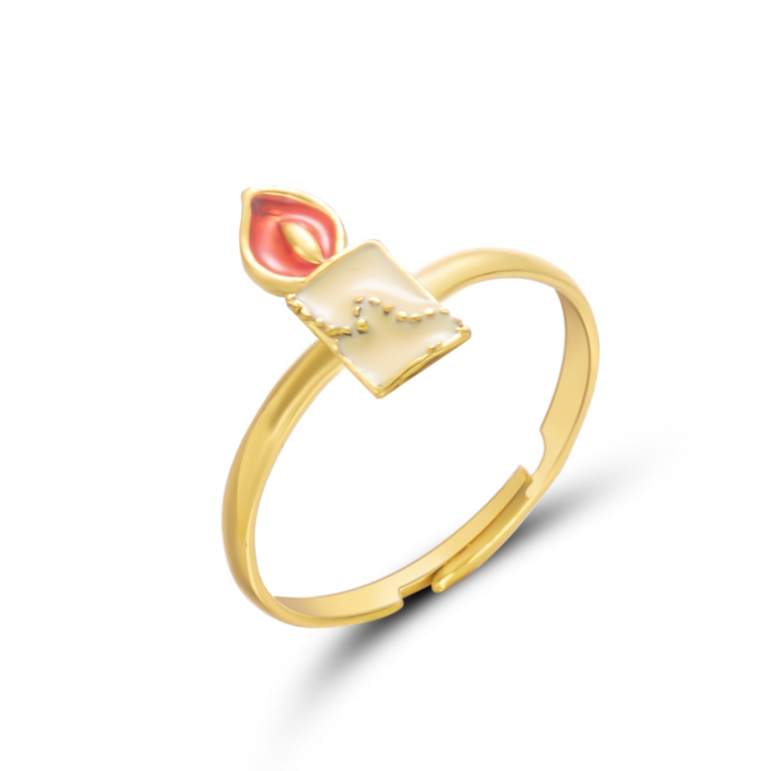 Wholesale Christmas tree  creative rhinestone painting oil ring