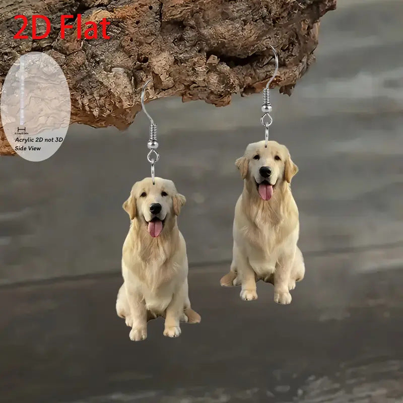 Wholesale Cute Puppy Acrylic Earrings