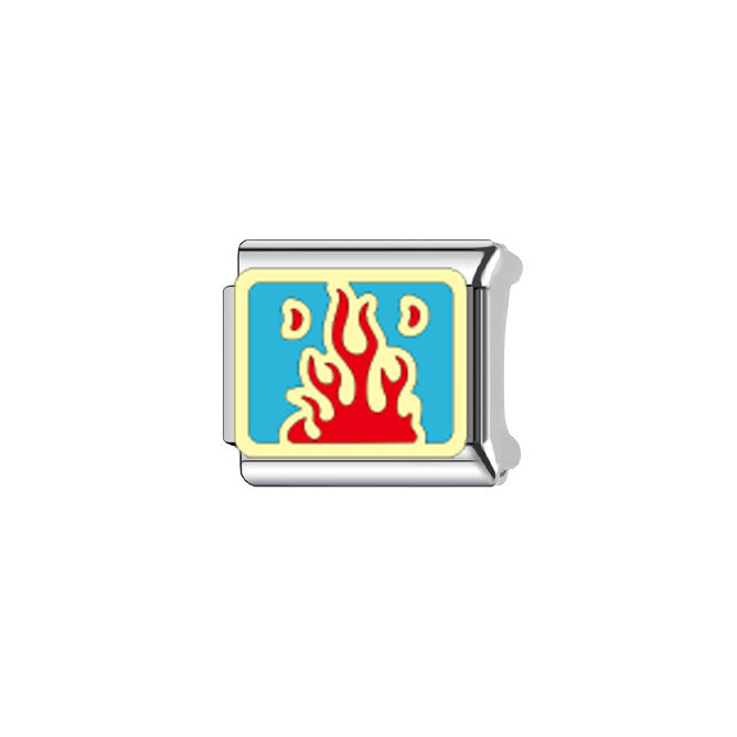 Wholesale Italian Charm Bracelet 9mm DIY Splicing Cute Creative Stainless Steel Composable Bracelet