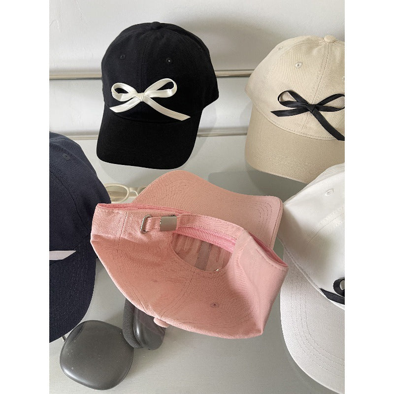 Wholesale ribbon tie bow fabric baseball cap ACC-HT-ZhiRou003