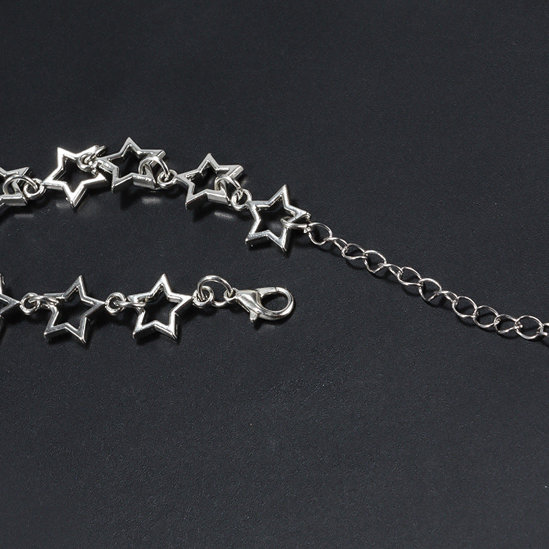 Wholesale Hollow Five-pointed Star Gothic Bracelet
