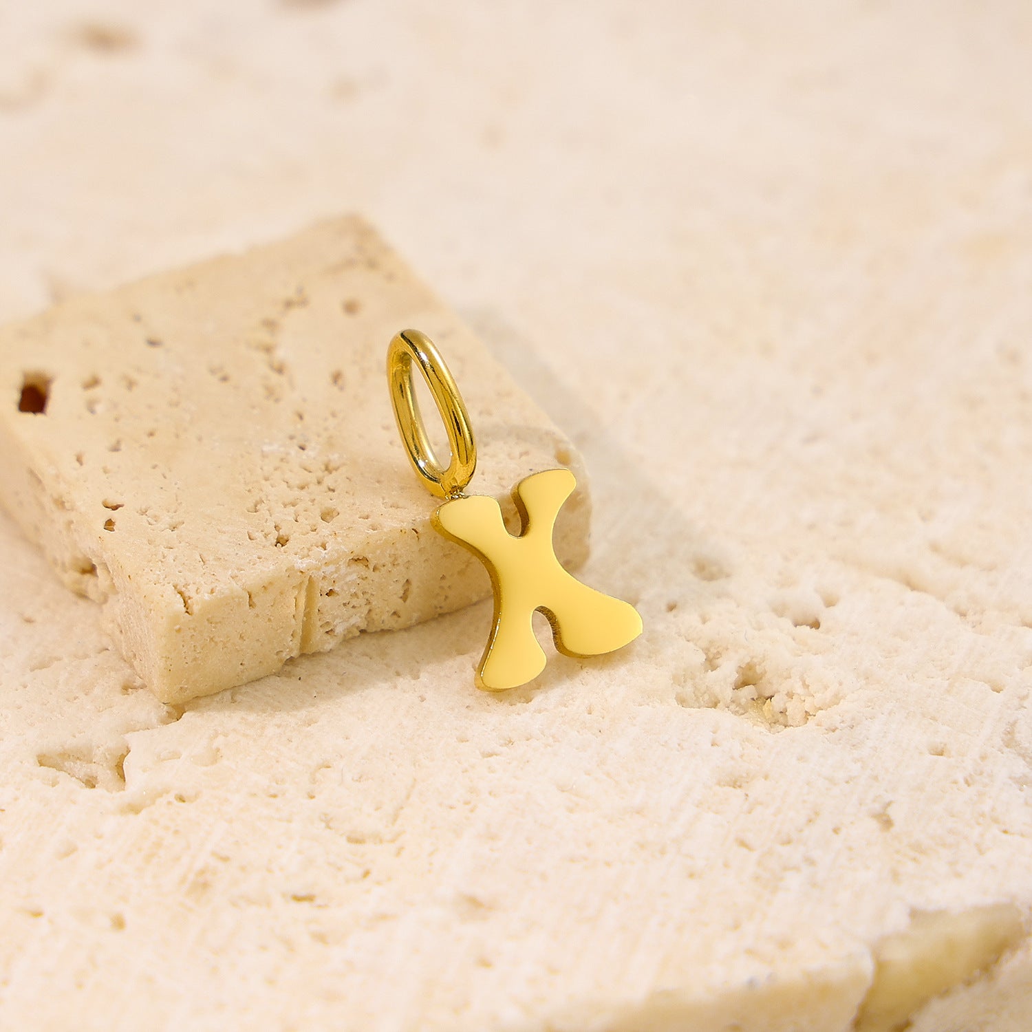 Wholesale Stainless steel 26 English small letter pendant