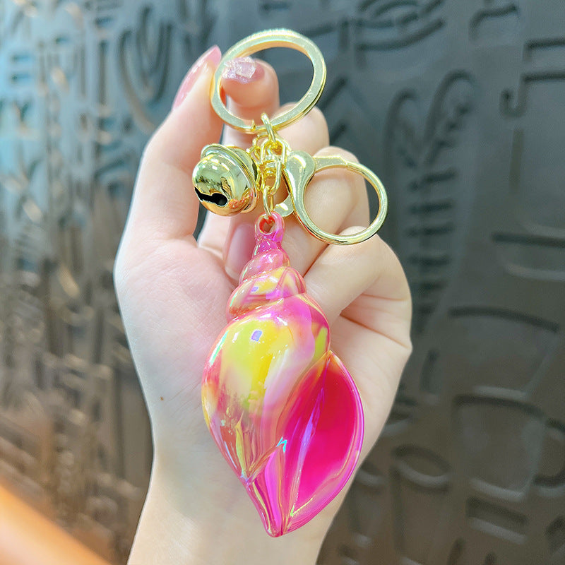 Wholesale Acrylic Plated Conch Keychains ACC-KC-YanG001