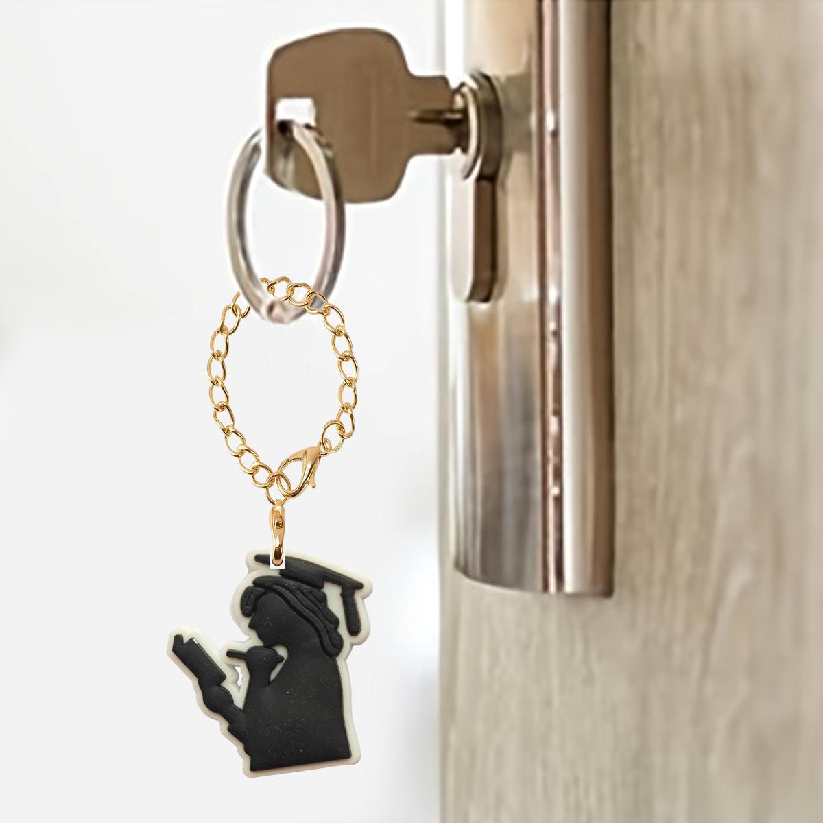 Wholesale Graduation Season Soft Rubber Hanging Chain Cup Accessories Chain ACC-CA-XieJi004