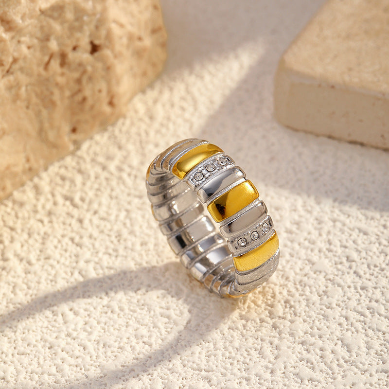 Wholesale geometric stainless steel rings