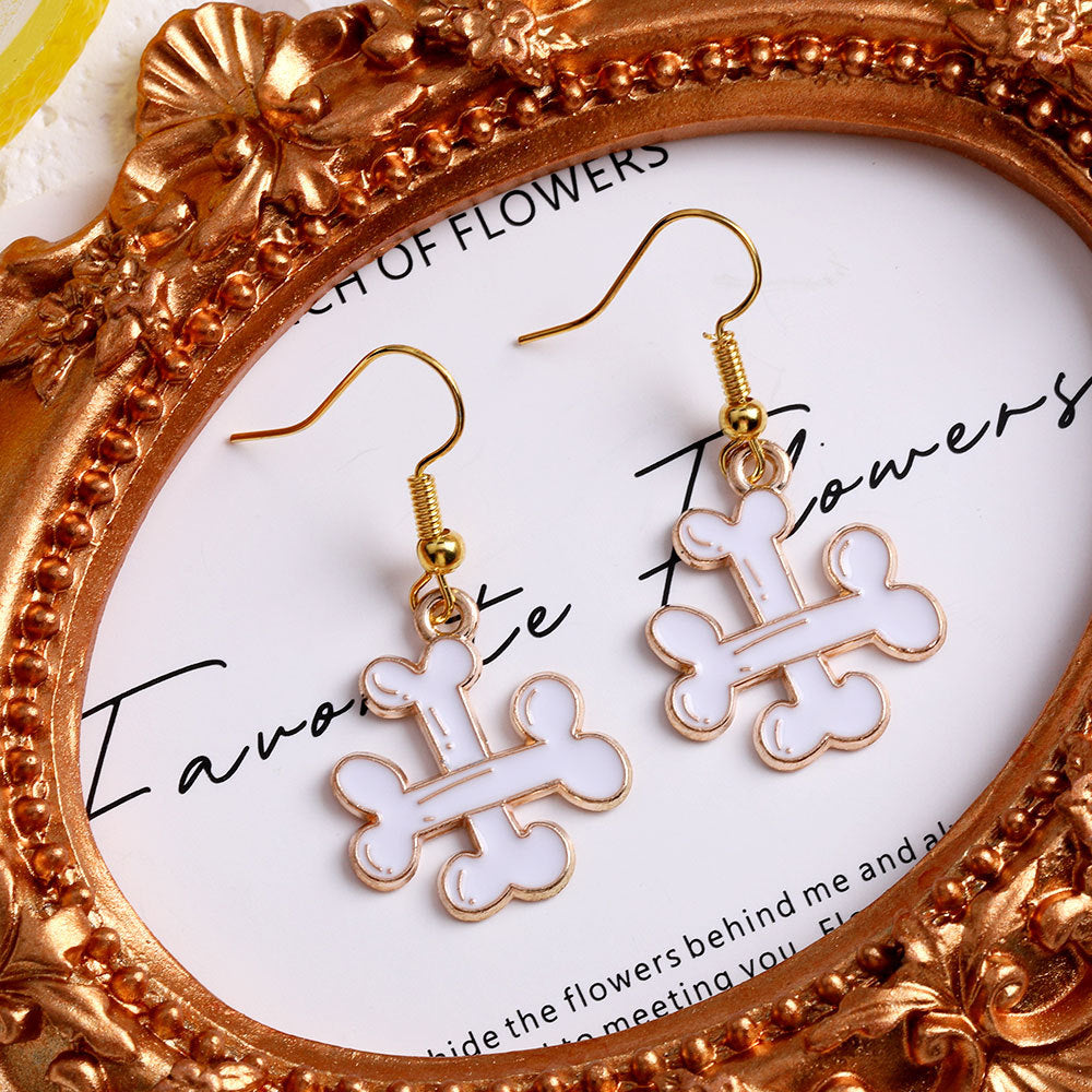 Wholesale Halloween earrings horror funny skull pumpkin ghost face earrings