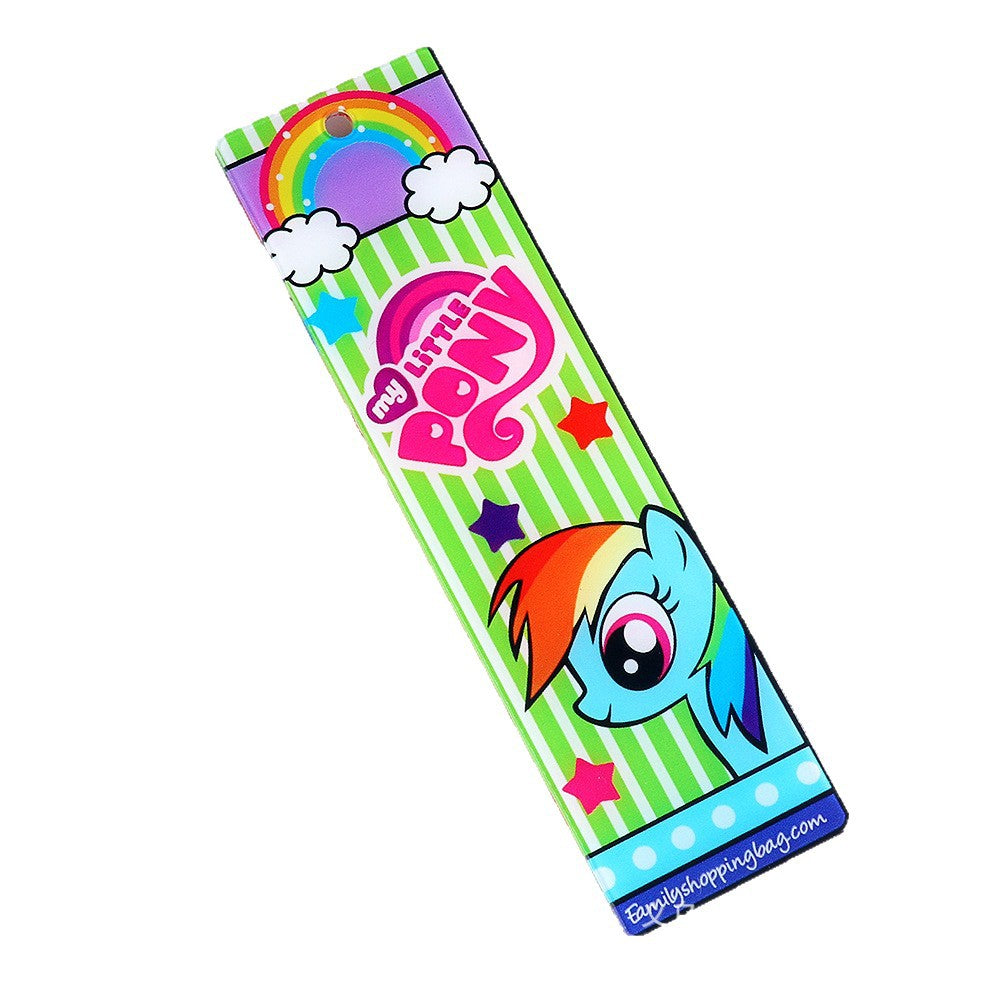 Wholesale 10pcs Cartoon Acrylic Double-sided Bookmark
