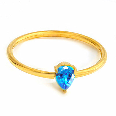 Wholesale 2PCS Steel Titanium Zircon Ring