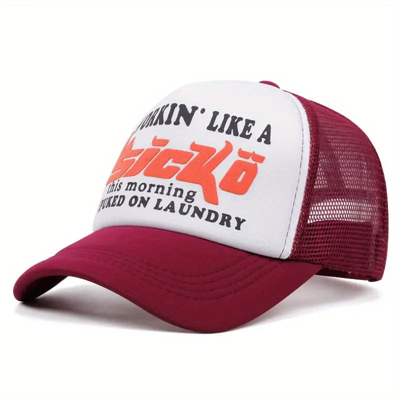 Wholesale Trendy Mesh Baseball Cap Foam Sponge Adjustable Curved Brim Breathable Sun Protection Hat For Resale