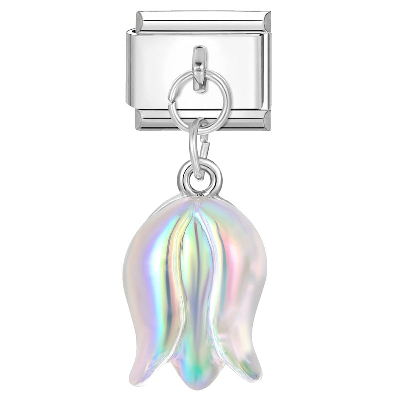 Wholesale Italian Charm Bracelet 9mm DIY Splicing Creative Pendant Stainless Steel Composable Bracelet