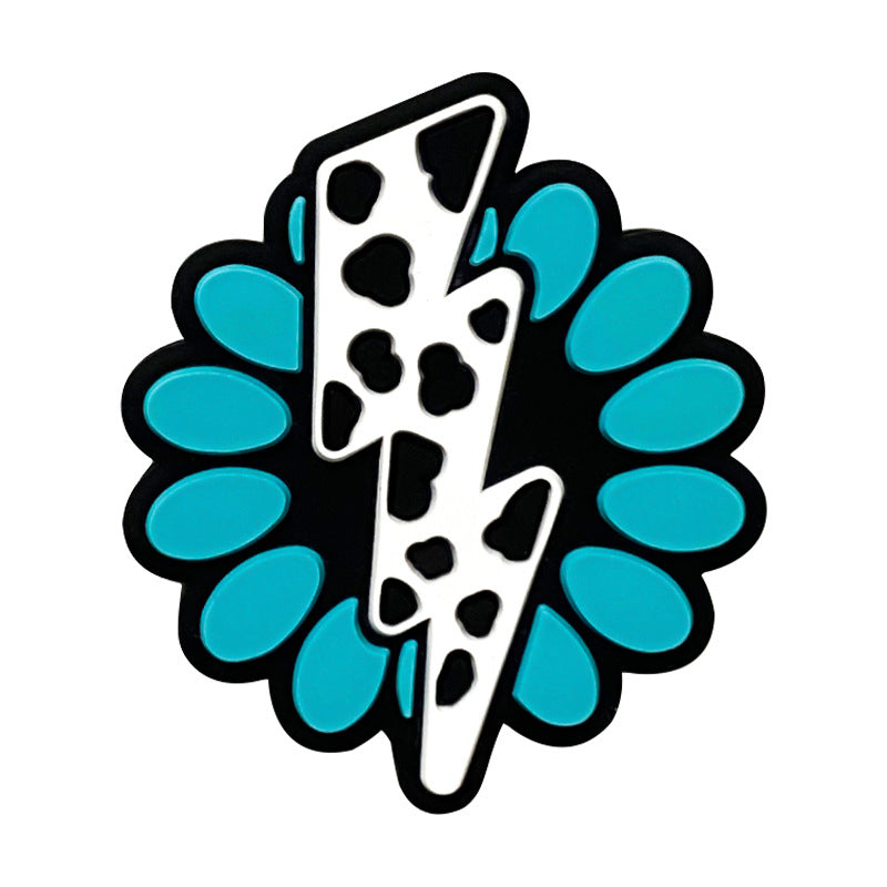 Wholesale 10PCS Lightning Jewelry Accessories Silicone Beads Cartoon Diy Pacifier Chain Keychain Accessories ACC-BDS-WDX204