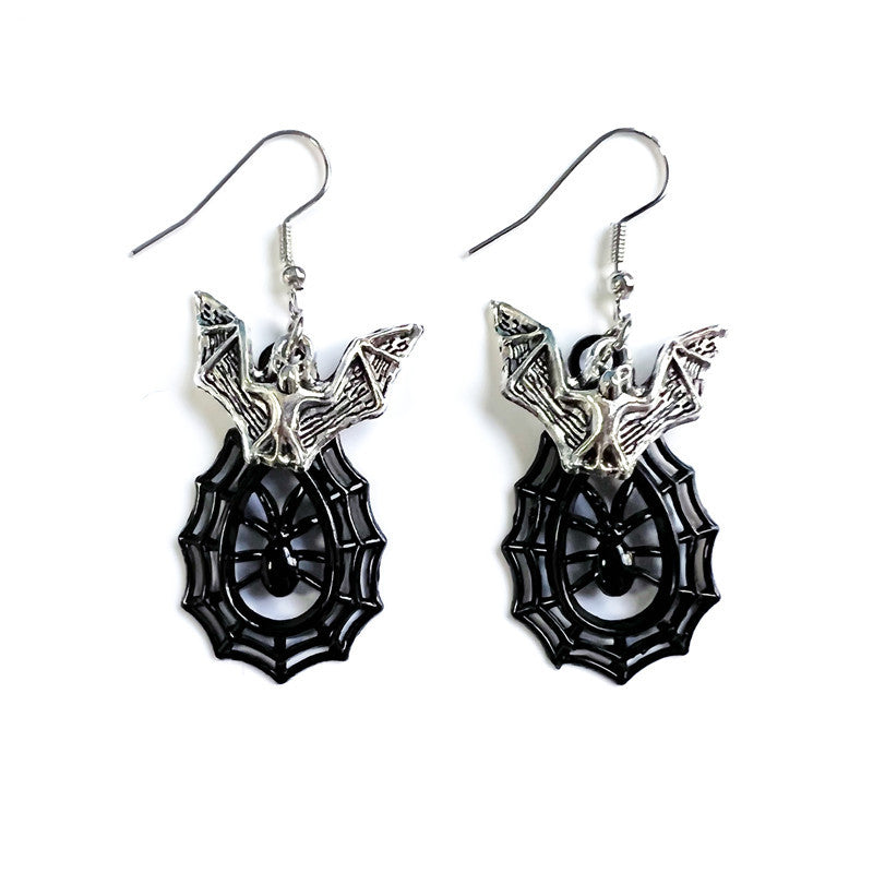 Wholesale Goth Theme Skull Bat Snake Spider Earrings ACC-ES-Juna001