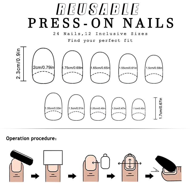 Wholesale 24 Pieces/box Valentine's Day Glossy Oval Heart Flame Lips Manicure Press-on Nails Kits Nail Stickers ACC-NS-GuaiXL050