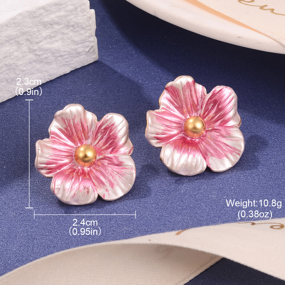 Wholesale Retro Exquisite Enamel Oil Drop Oil Painting Earrings