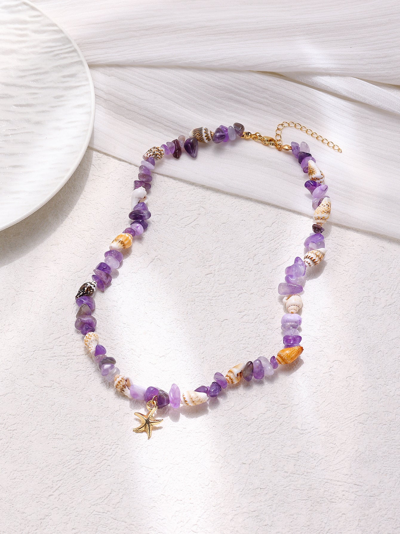 Wholesale Beach Theme Crystal Bracelet with Starfish Pendant Fashion Accessory Gift