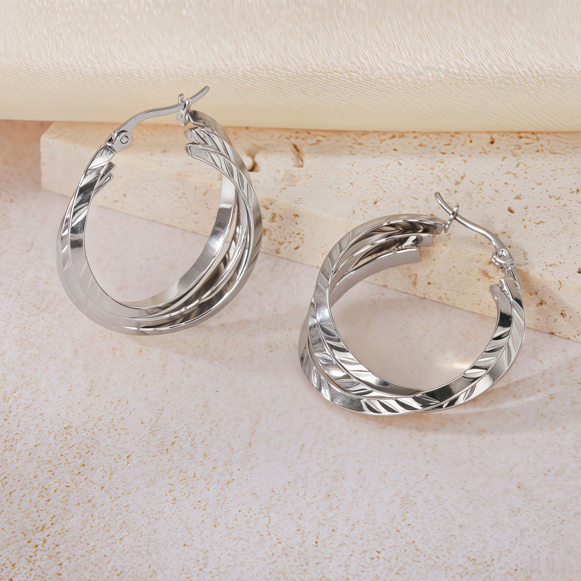 Wholesale titanium steel  non-fading earrings