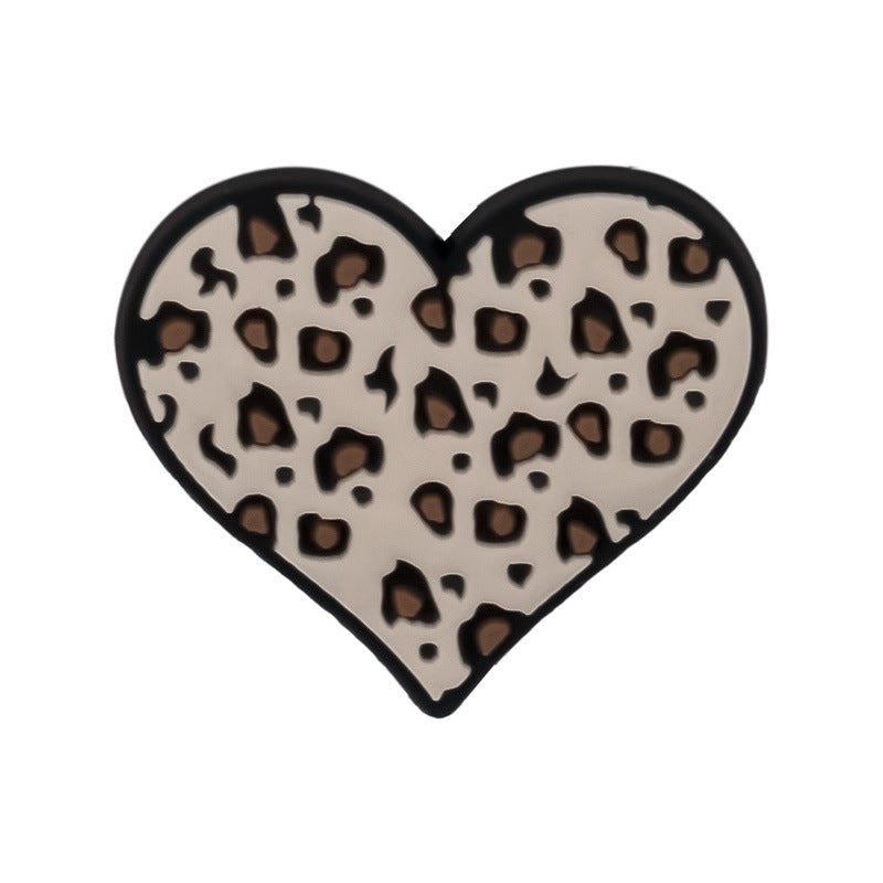 Wholesale Random 100pcs Leopard Print Series Shoes Accessories Shoes Charms