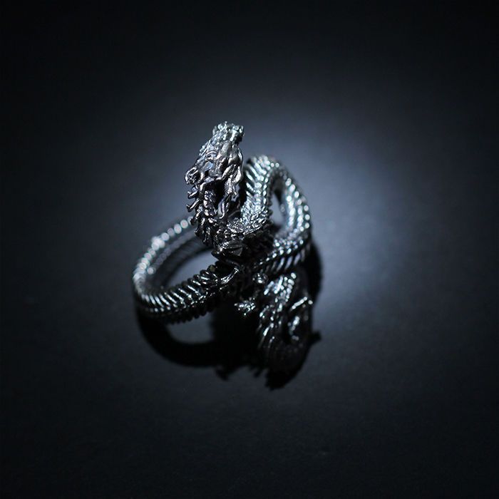 Wholesale  dragon skeleton snake ring