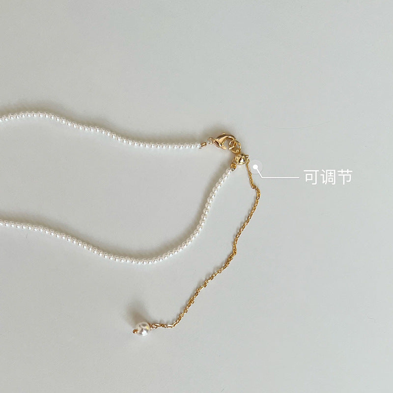 Wholesale Christmas tree mini pine green imported Czech bead necklace