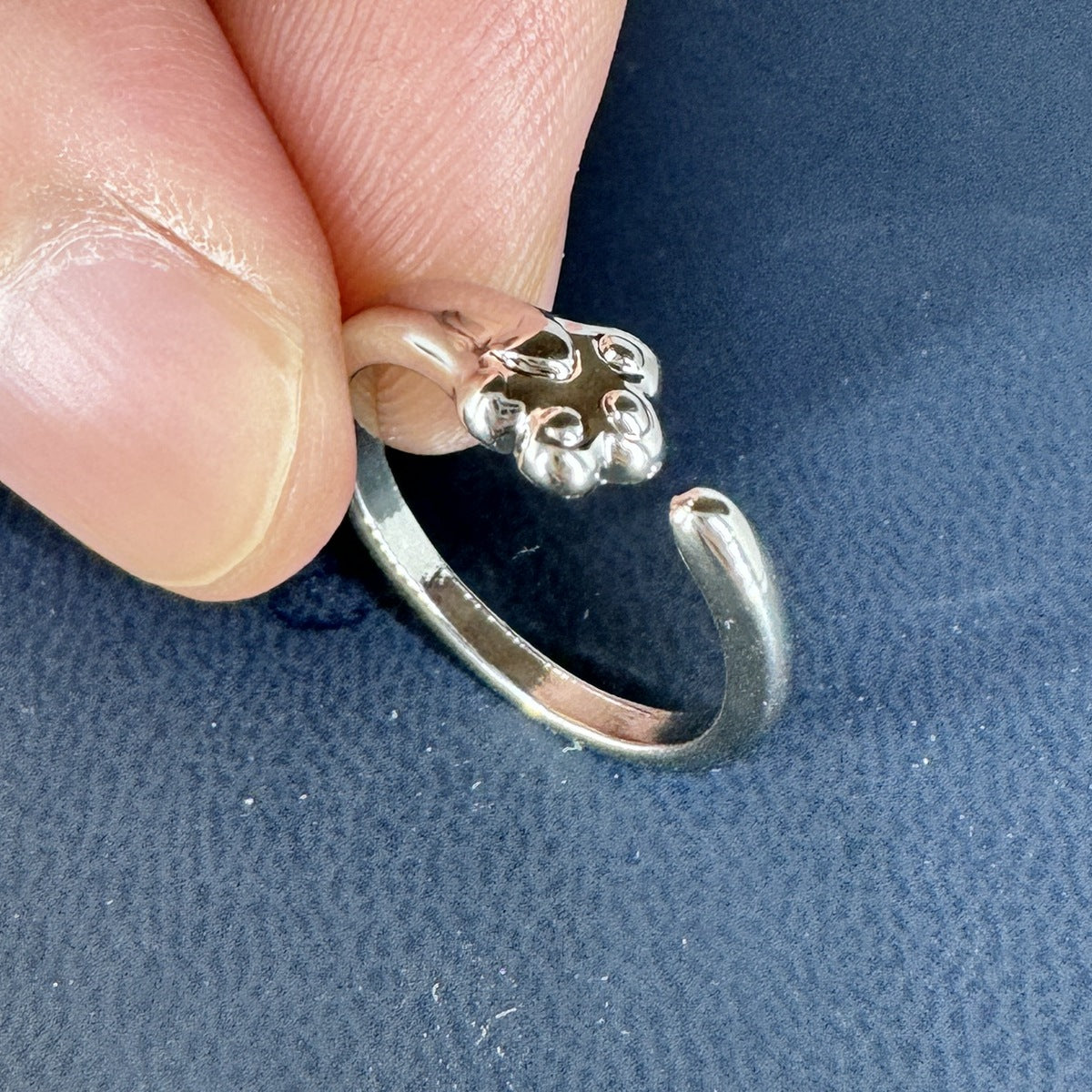 Wholesale  alloy geometric cat ring opening adjustable animal ring