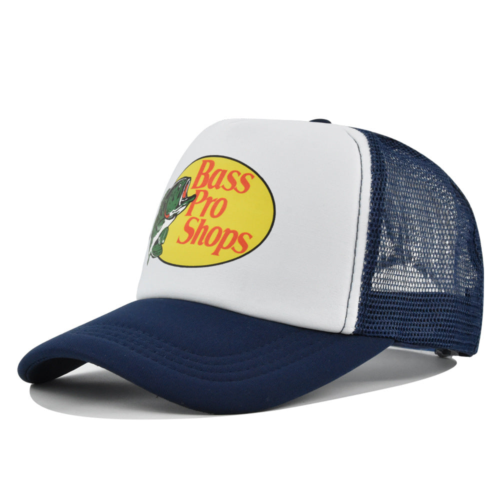 Wholesale Printed fish silk screen cap summer net Hat