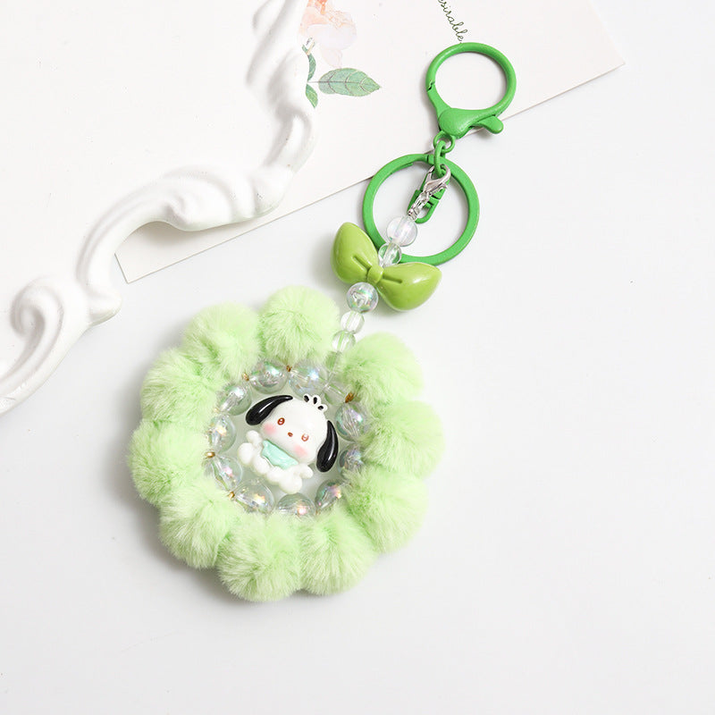 Wholesale Cartoon  Colorful I Handmade Beaded Acrylic Non-Peeling Keychain  ACCVIP