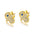 Wholesale Luxury Diamond Palm Gold Earrings