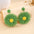 Wholesale  holiday style color flower earrings