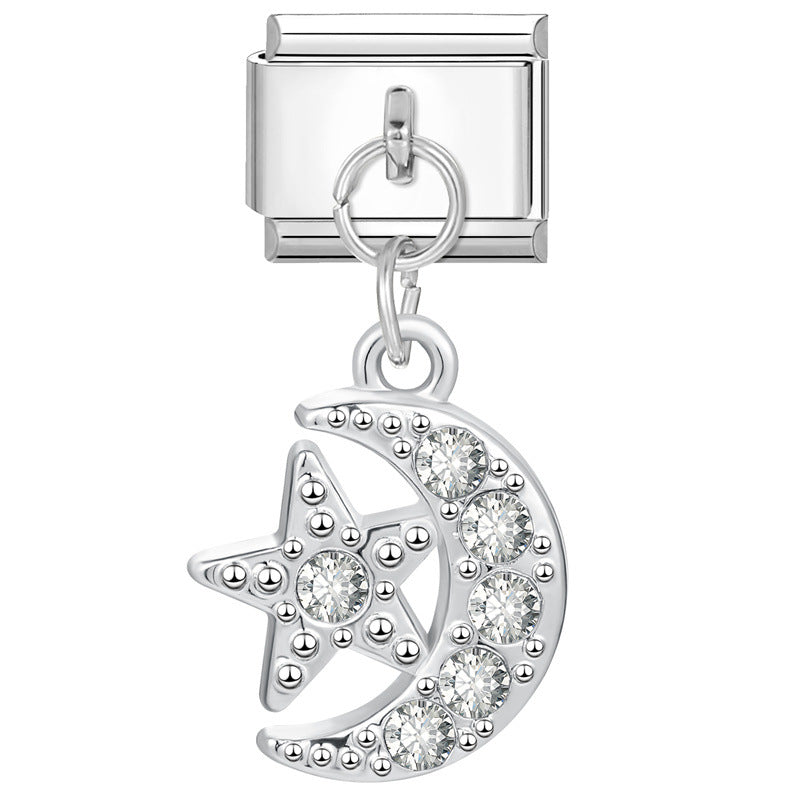 Wholesale Italian Charm Bracelet 9mm DIY Splicing Cute Creative Stainless Steel Composable Bracelet