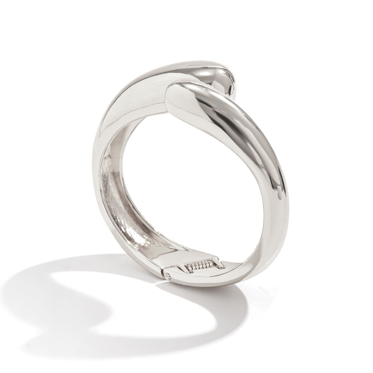 Wholesale Elliptical arc smooth wave alloy bracelet