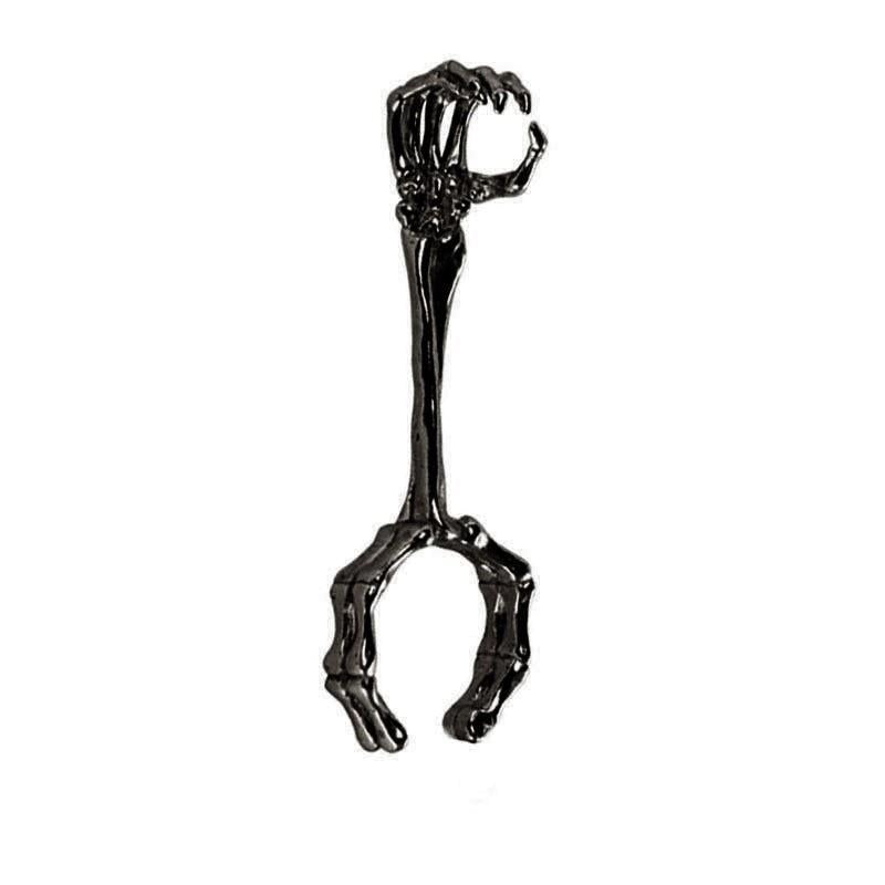 Wholesale Hand bone holder skull pattern ring holder with adjustable opening