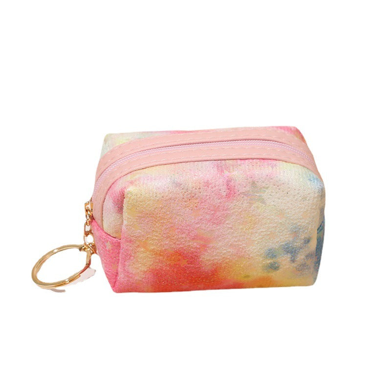 Wholesale Tie Dye Polyester Coin Purse Keychain Keychain Wallet ACC-KC-YouMei001